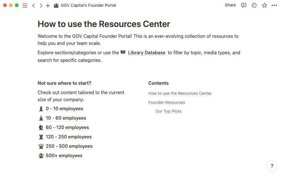 The resources center comes with clear directions and different ways to navigate.