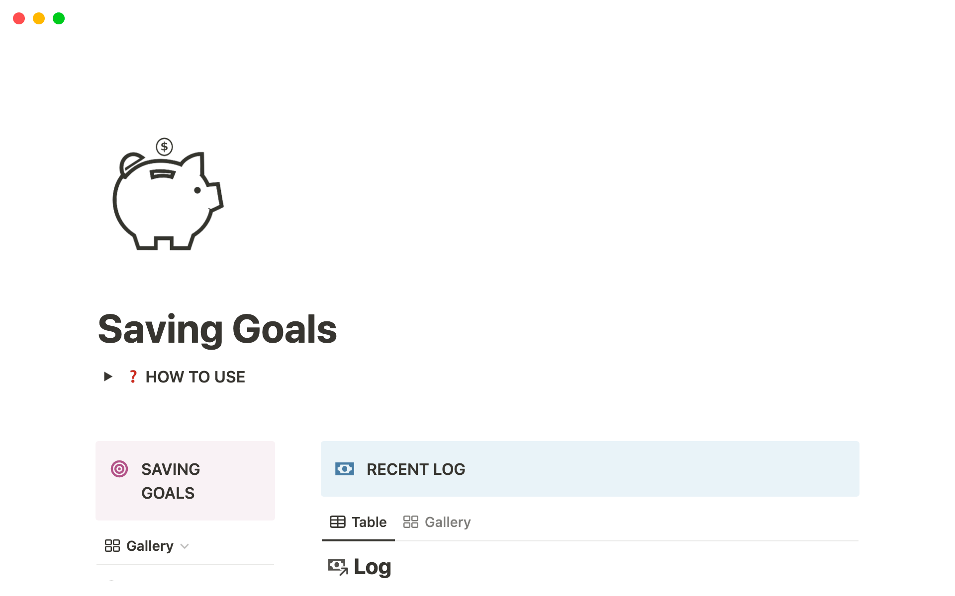 Makes it easy to set savings goals and track your progress.