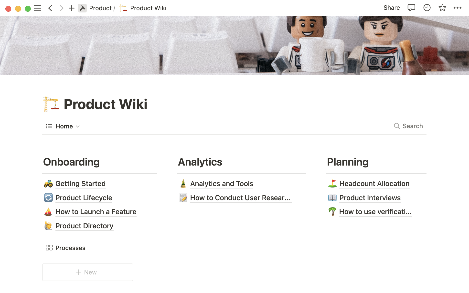 Your product wiki can be the hub for all your team’s work.