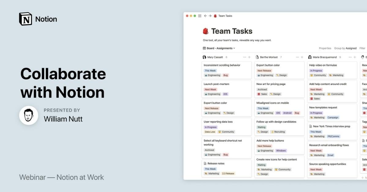 Notion at Work: Collaborate with Notion