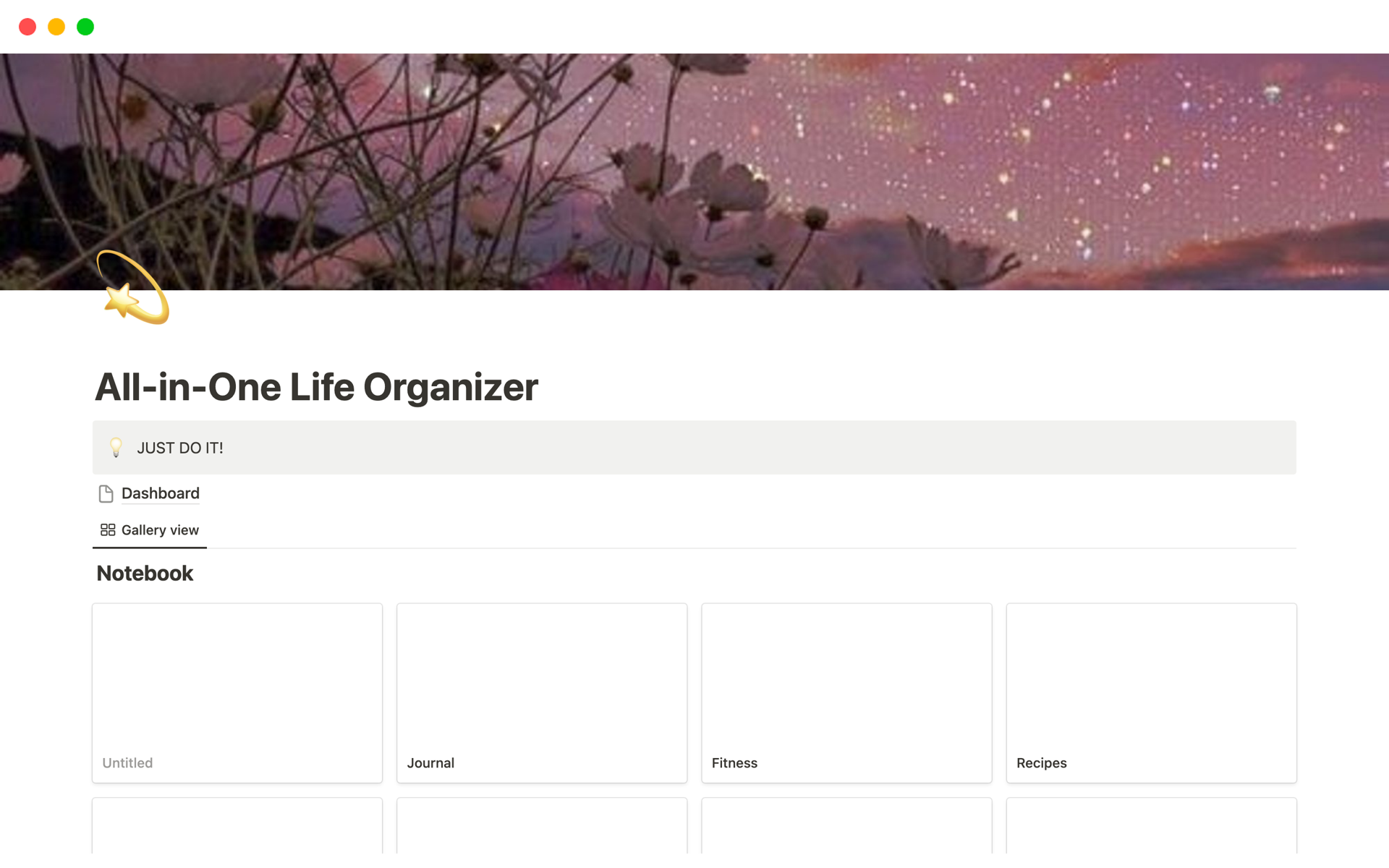 All-in-One Life Organizer | Notion Template