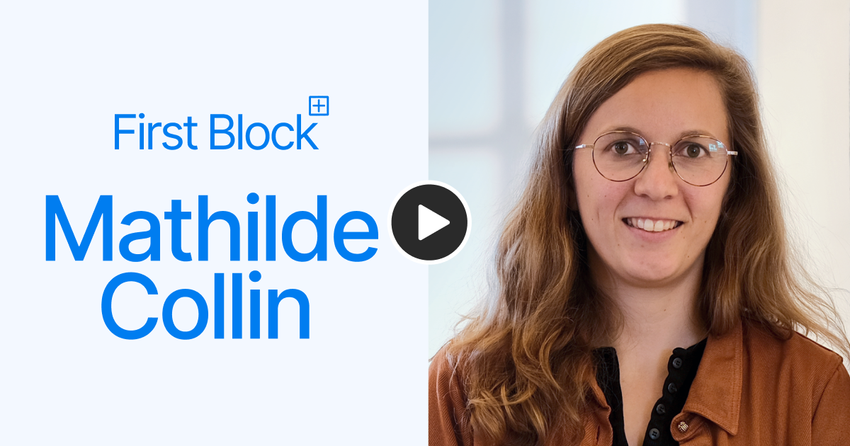 First Block Mathilde Collin Blog
