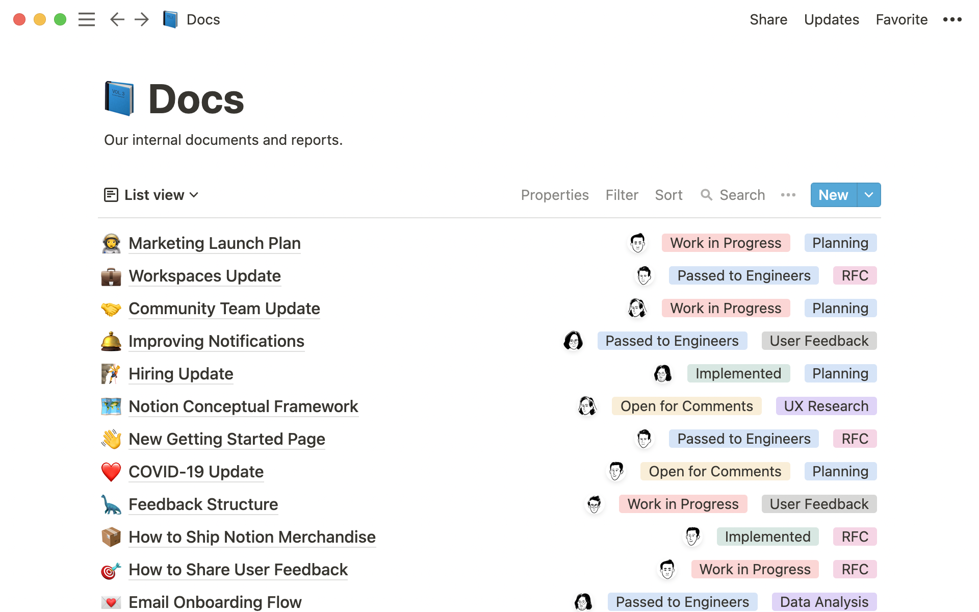 Create knowledge bases like wikis and docs to pool information in one centralized, standardized place.