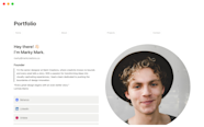 Best Portfolio Templates From Notion