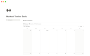 Workout Tracker By Rosidssoy Notion Template