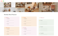 Weekly Meal Planner Notion Template