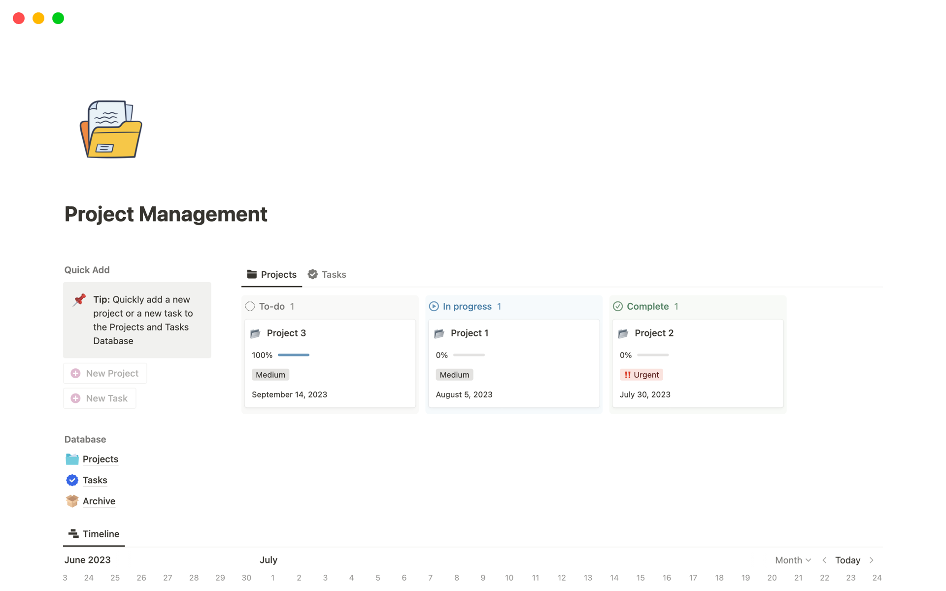 A comprehensive and flexible tool that helps plan, execute, and monitor projects efficiently.