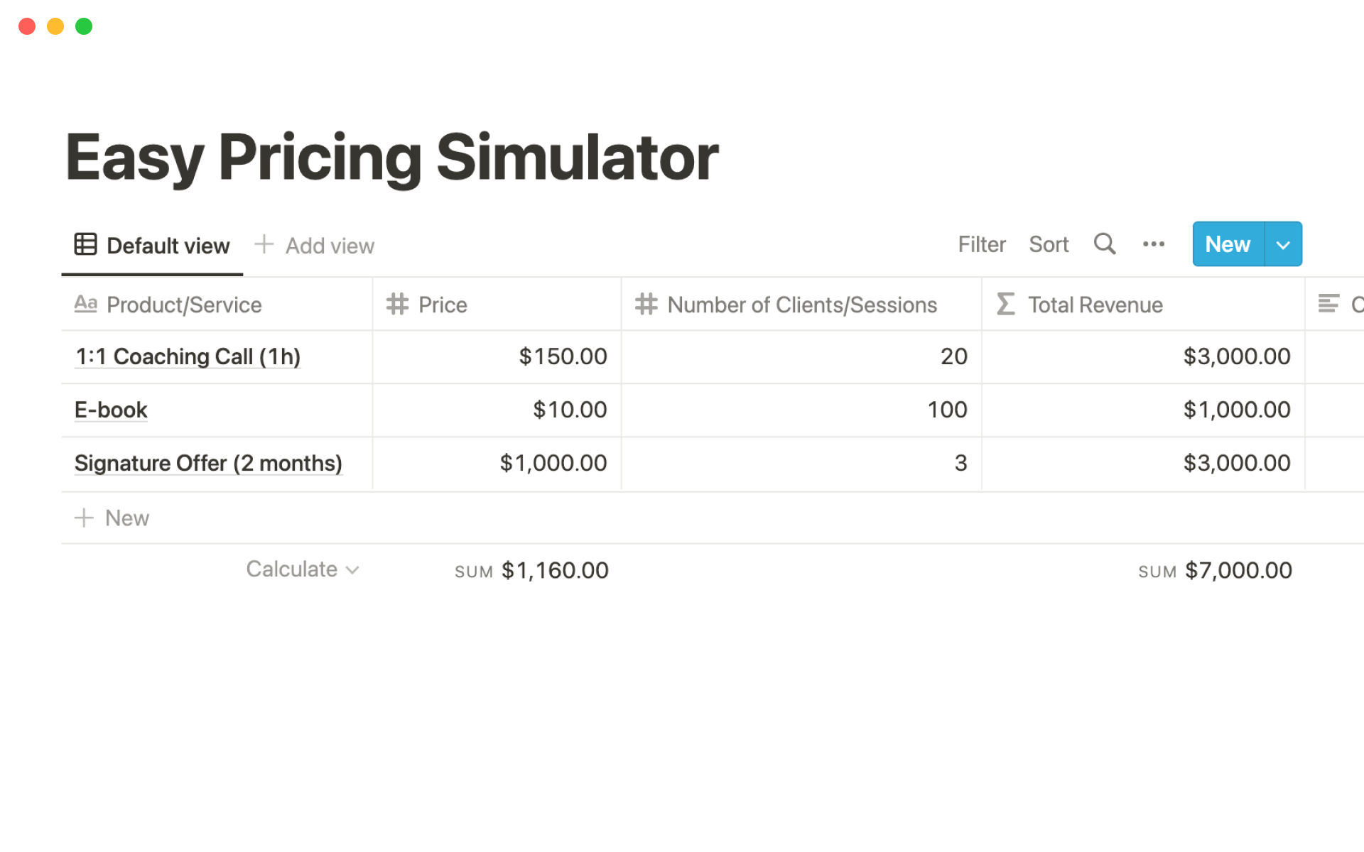Helps freelancers calculate their prices and see and overview of their income and expenses.