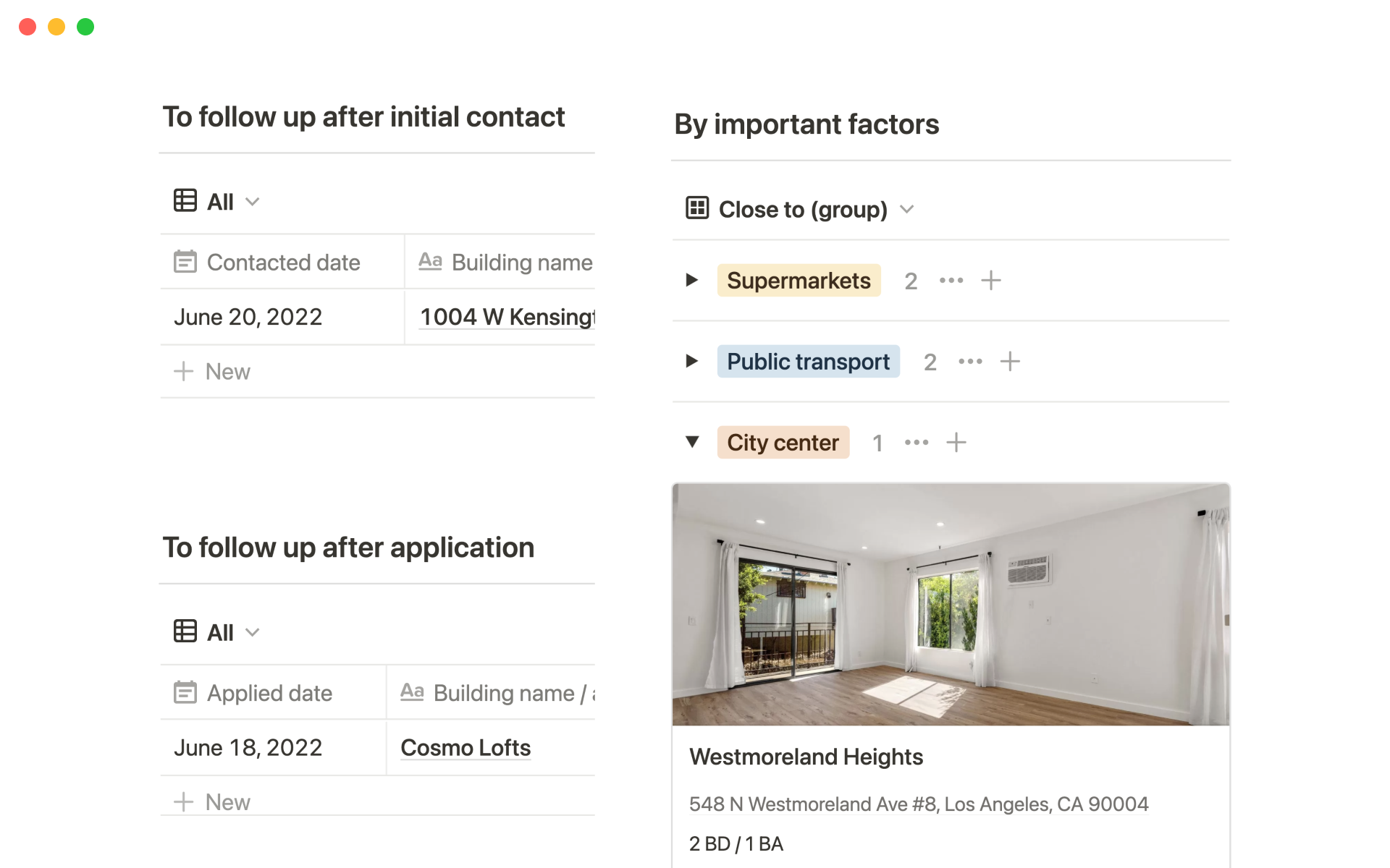 Consolidate all the home listings you like, compare them more efficiently, and track your process with ease.