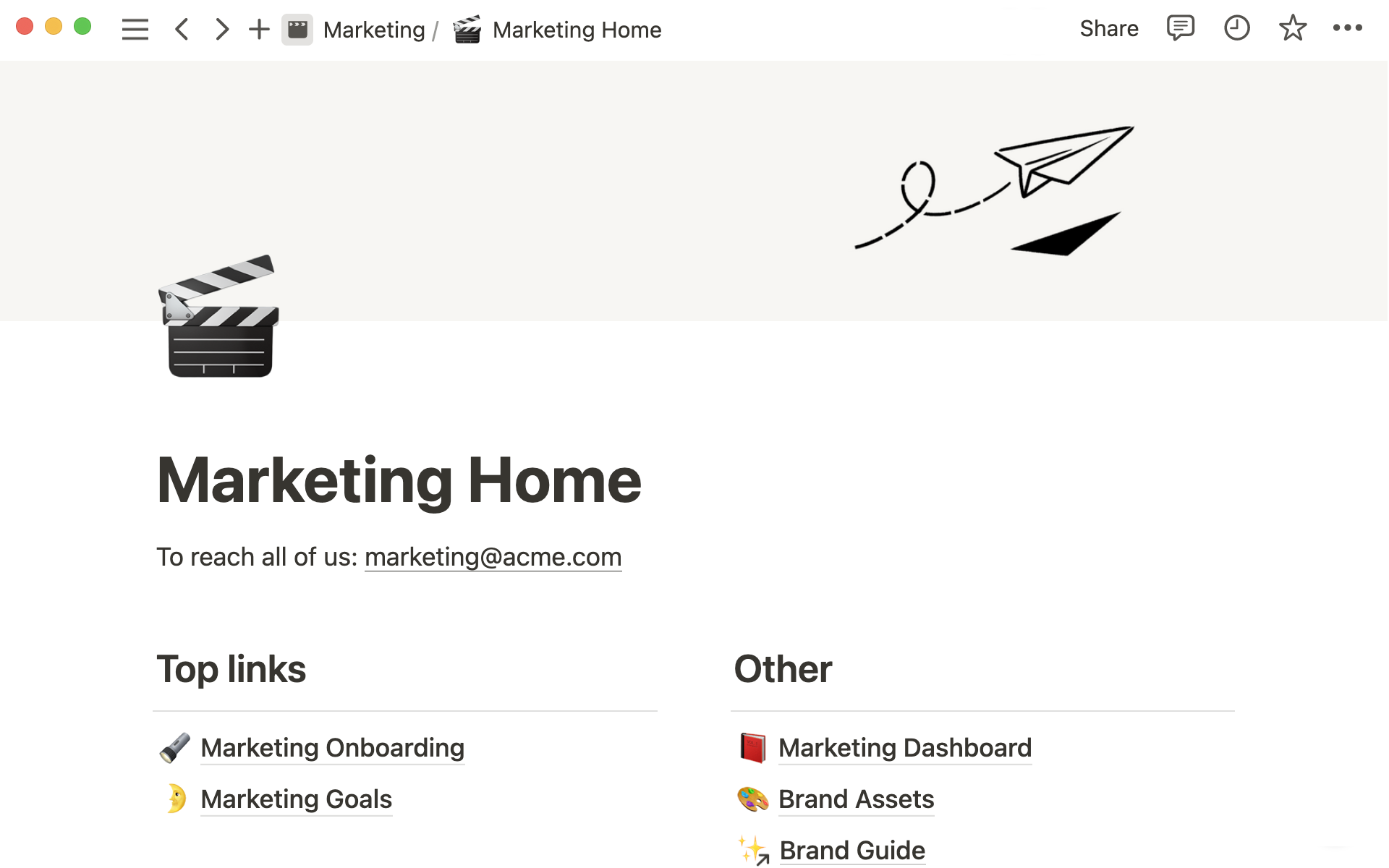 Marketing home