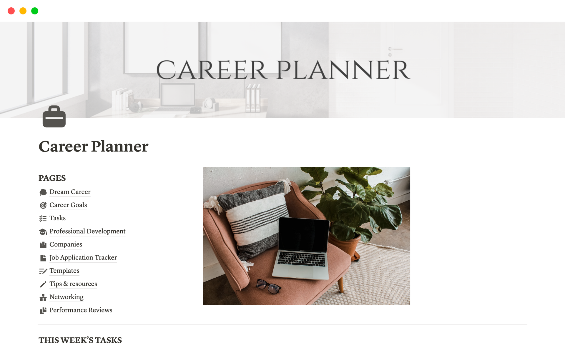 Career Planner Notion Template