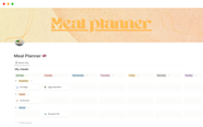 Meal Planner Notion Template