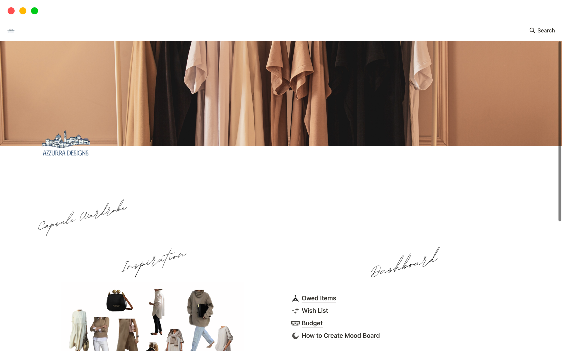 Ultimate Wardrobe Capsule Tracker Notion Template