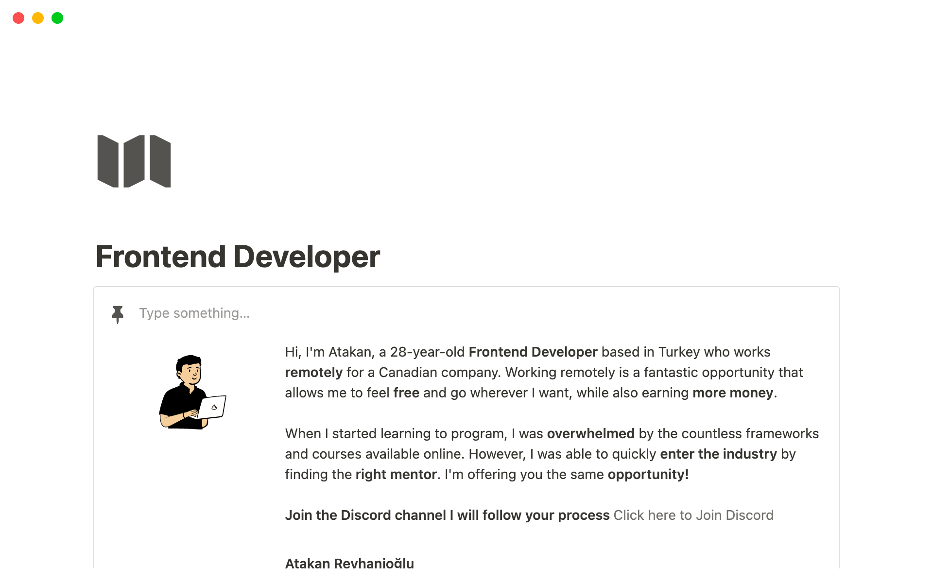 Aperçu du modèle de Become a Junior Frontend Developer in 41 Days