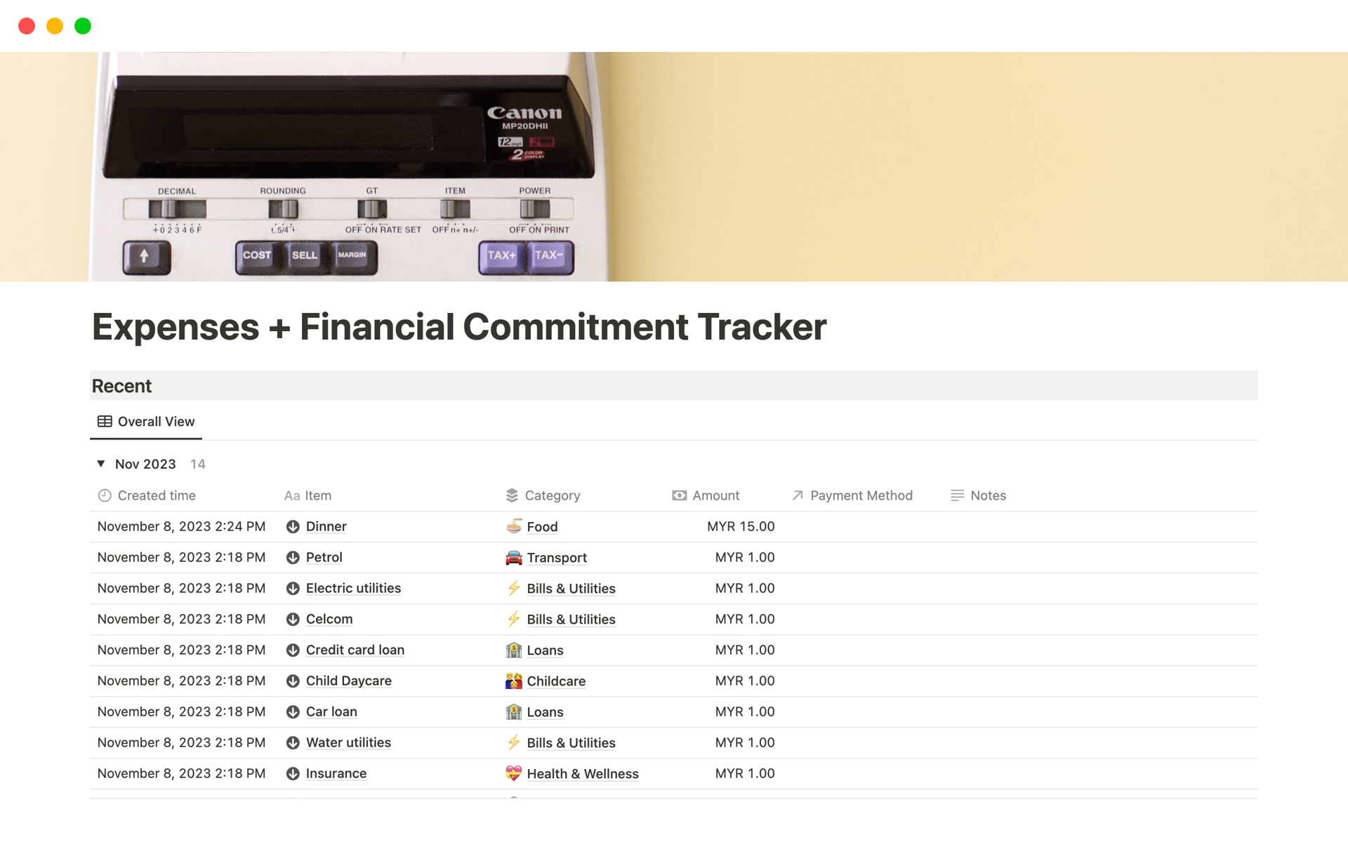 expenses-financial-commitment-tracker-notion-template