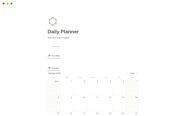 Daily Planner Notion Template