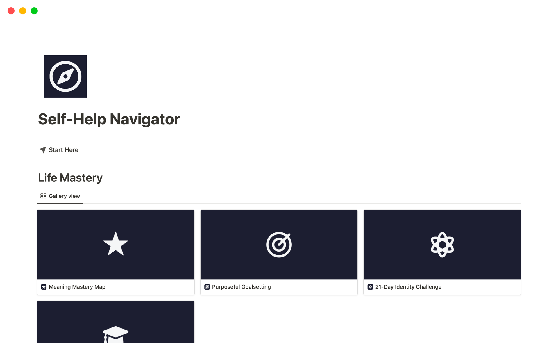 Self Help Navigator Notion Template self-help-navigator-notion-template