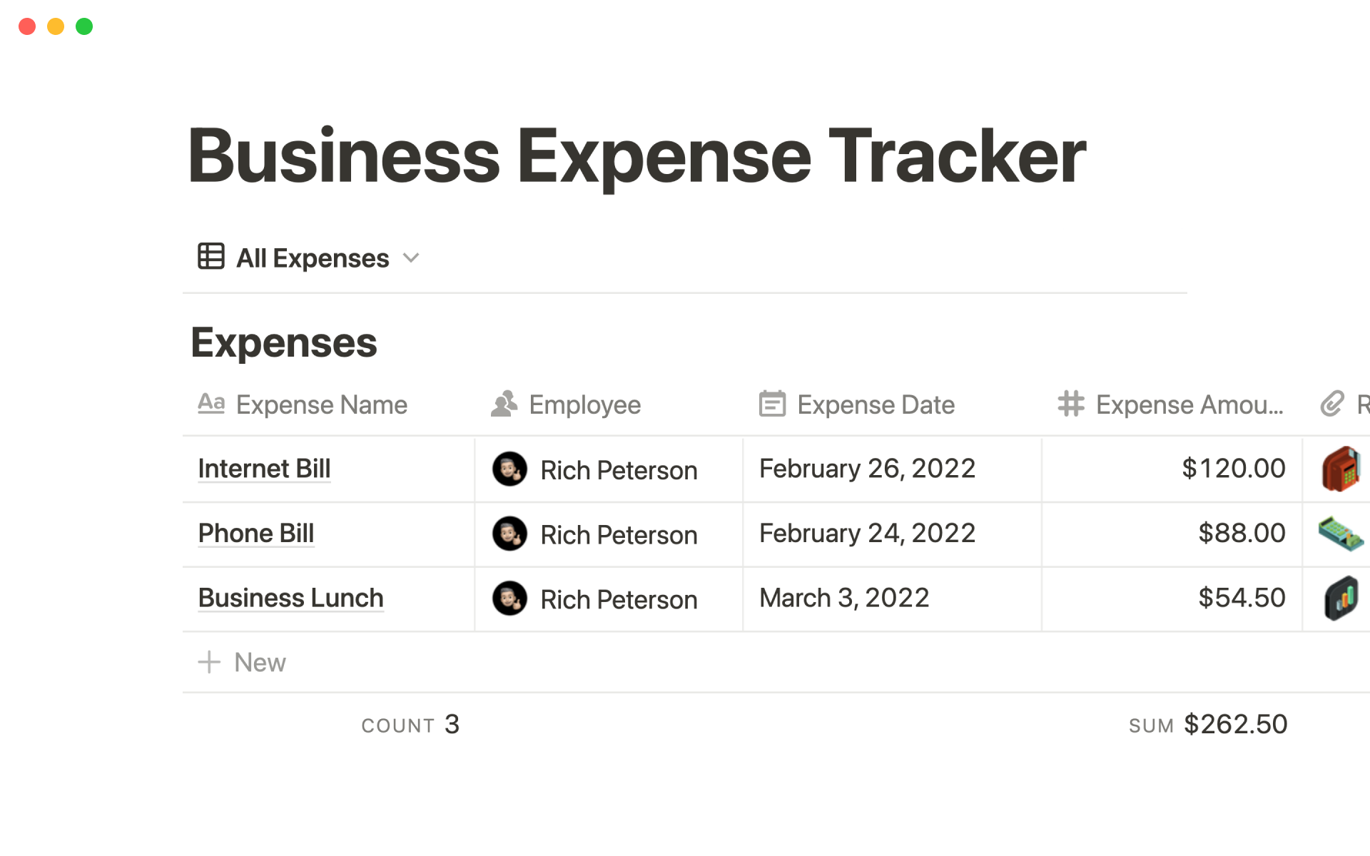 Organize your business expenses in one place.