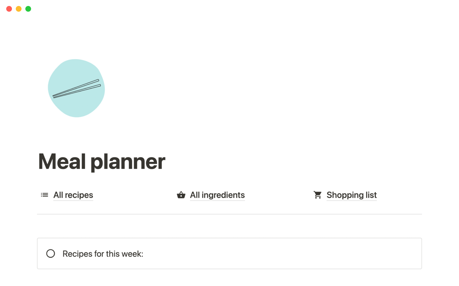 Plan meals, automate your shopping list, and track your ingredients.