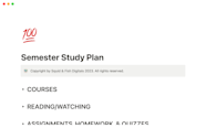 Straight A Strategy Winning Semester Study Plan For College Students 