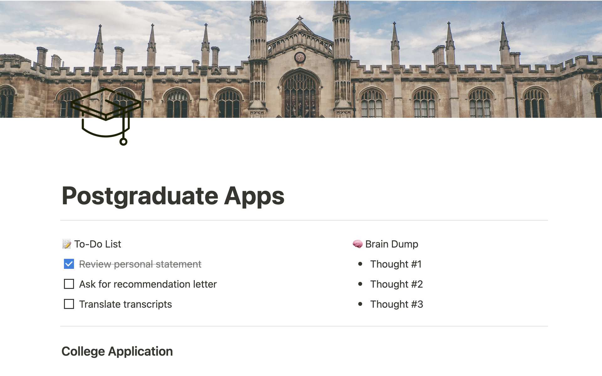 College and Scholarship Application Tracker