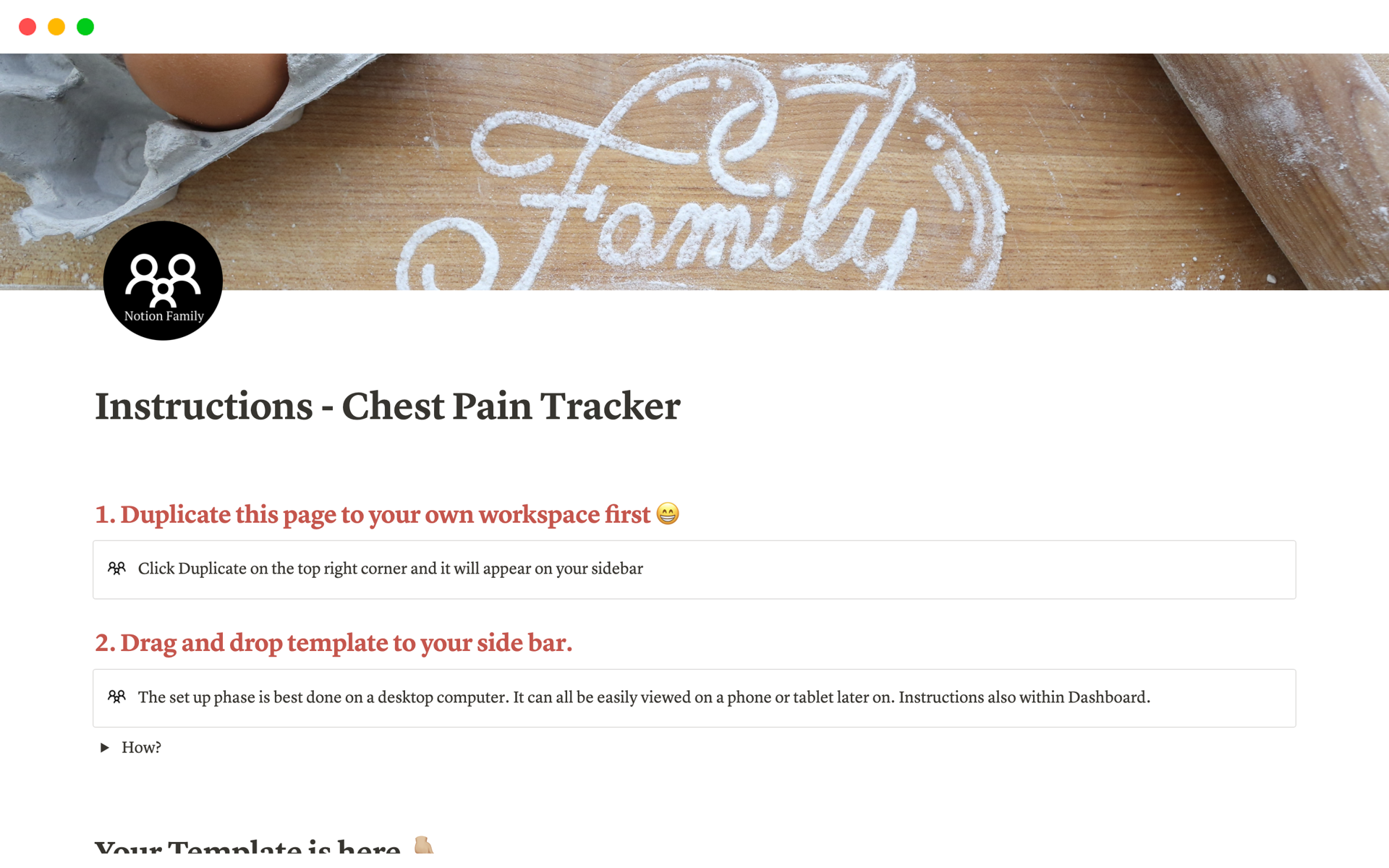 Chest Pain Tracker Notion Template