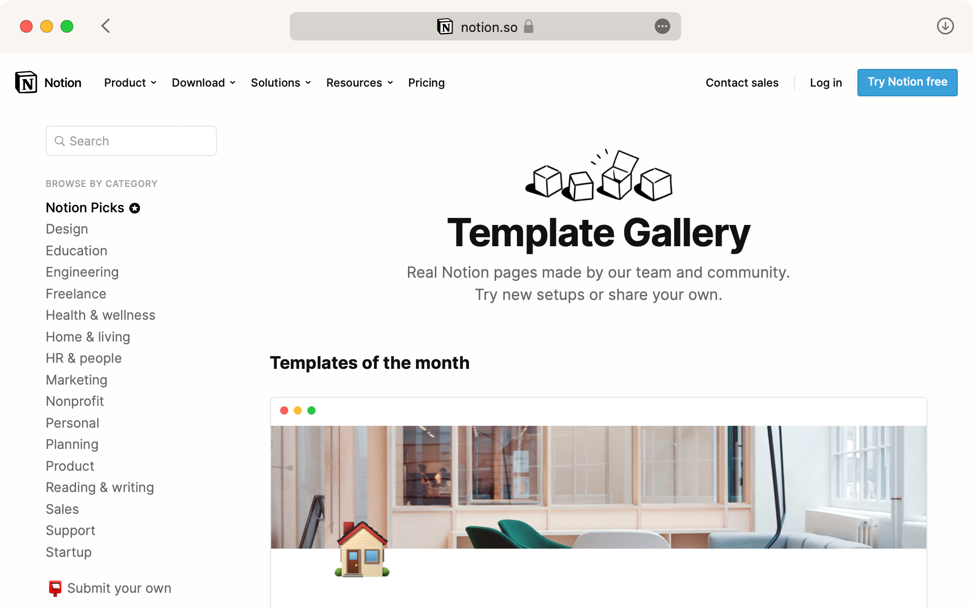 Template Gallery