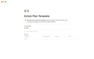 Action Plan Notion Template