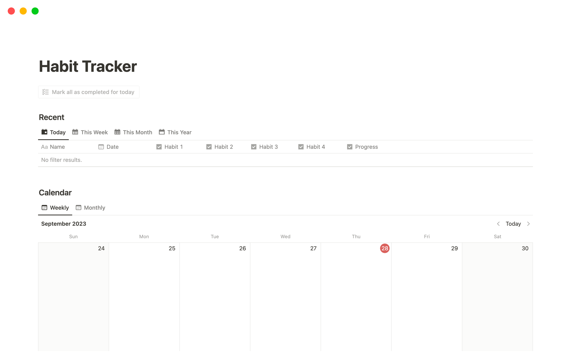Habit Tracker Notion Template avtooko24-for-android-download