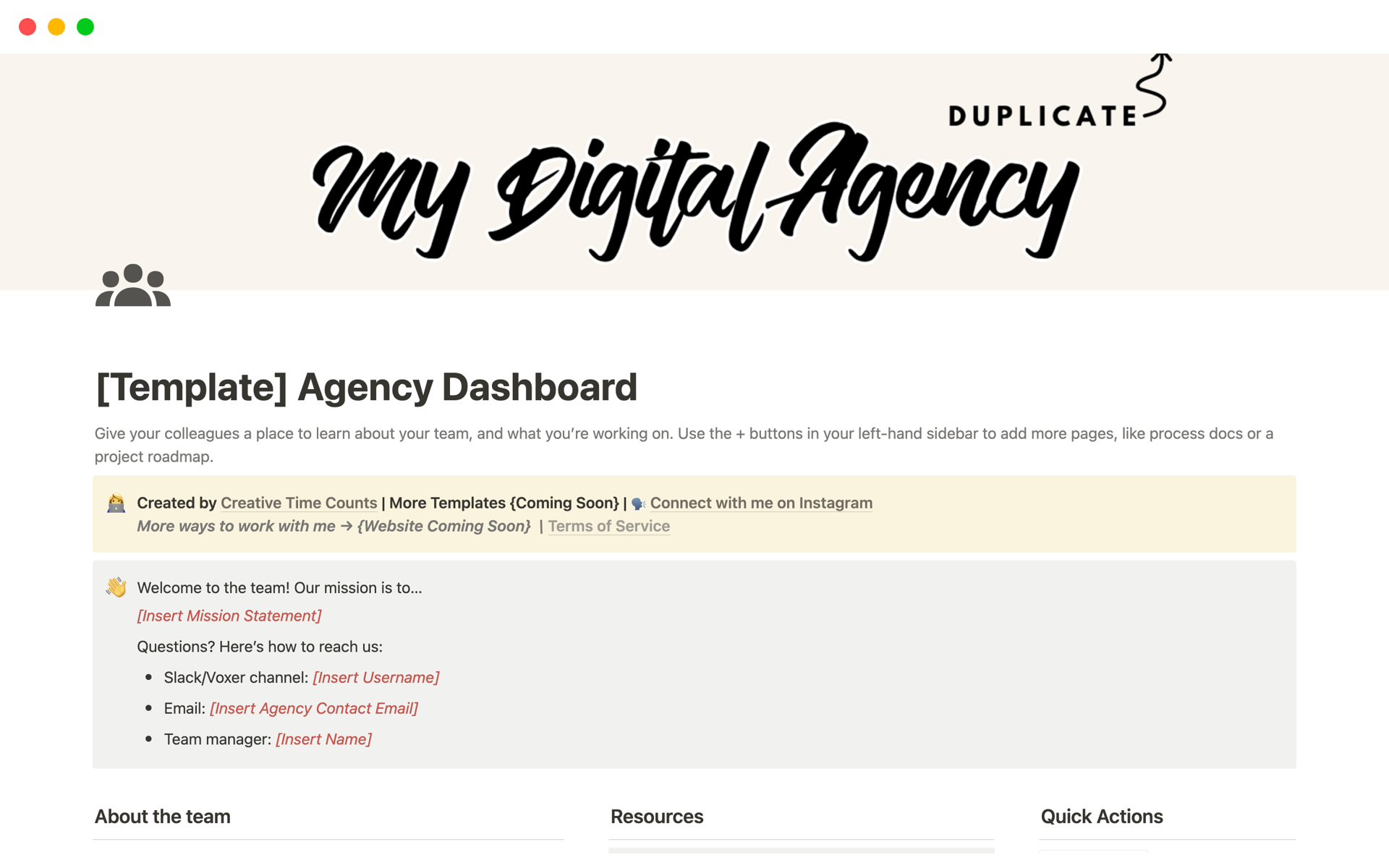 A template preview for Digital Agency Dashboard + Client Portal