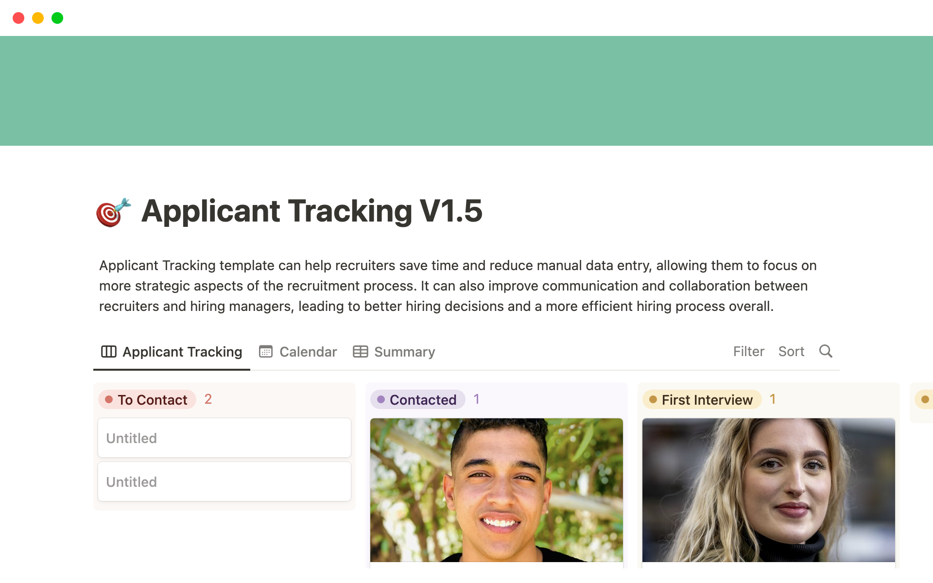Applicant Tracking template can help recruiters save time and reduce manual data entry