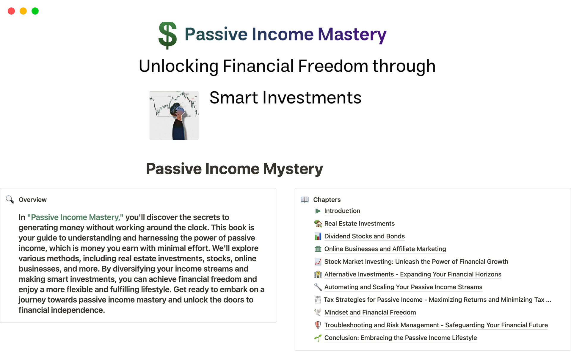 Passive Mystery Earn + Ideas 🚀 Notion Template