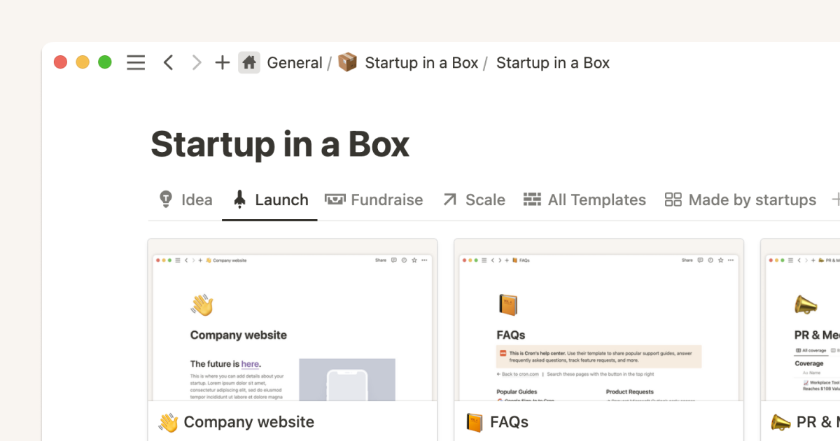 How to use Notion for your startup: Templates and more