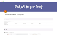 Gift Ideas Notion Template