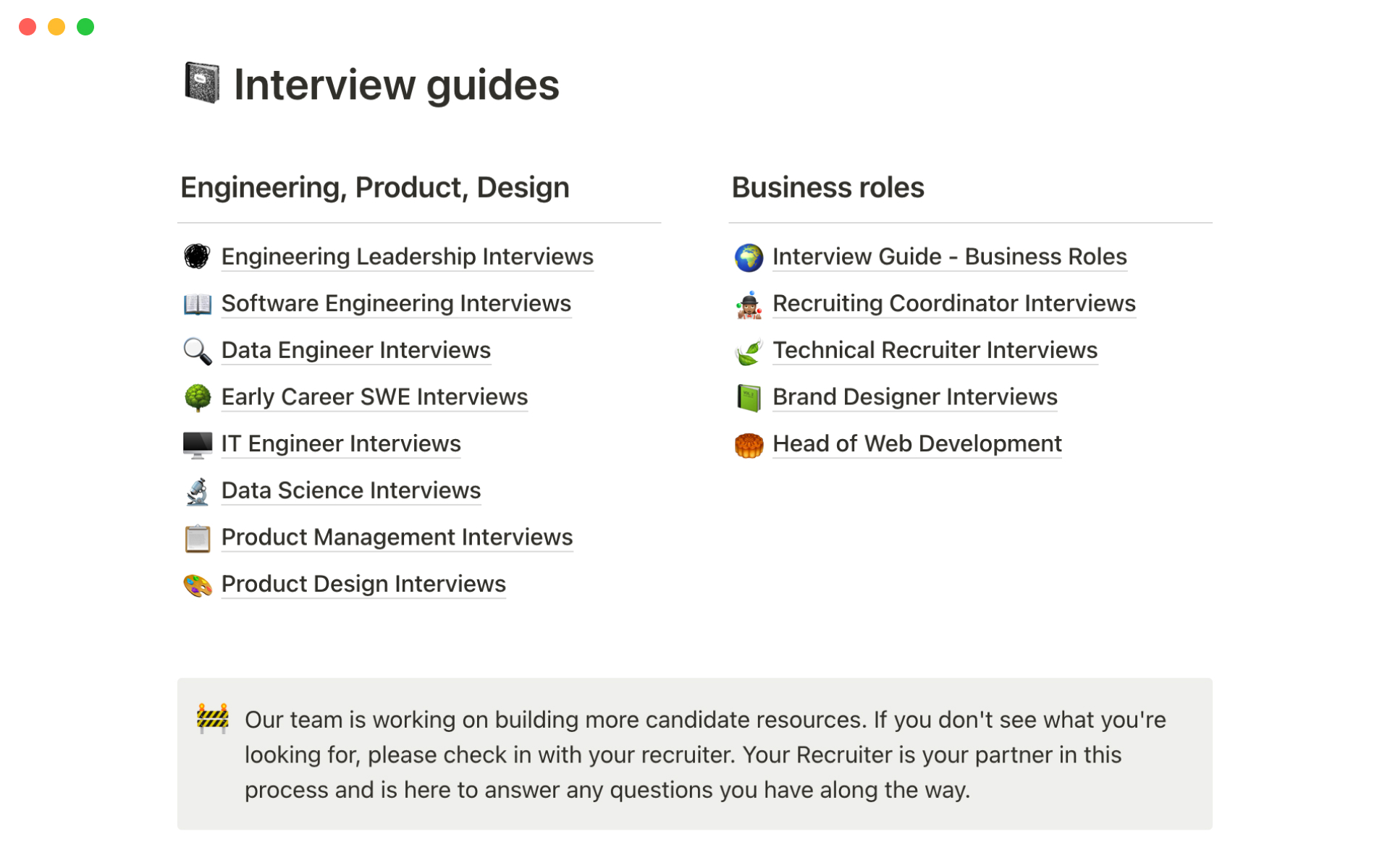 Prepare your candidate for their interview and provide resources like videos, links, schedules, and more.