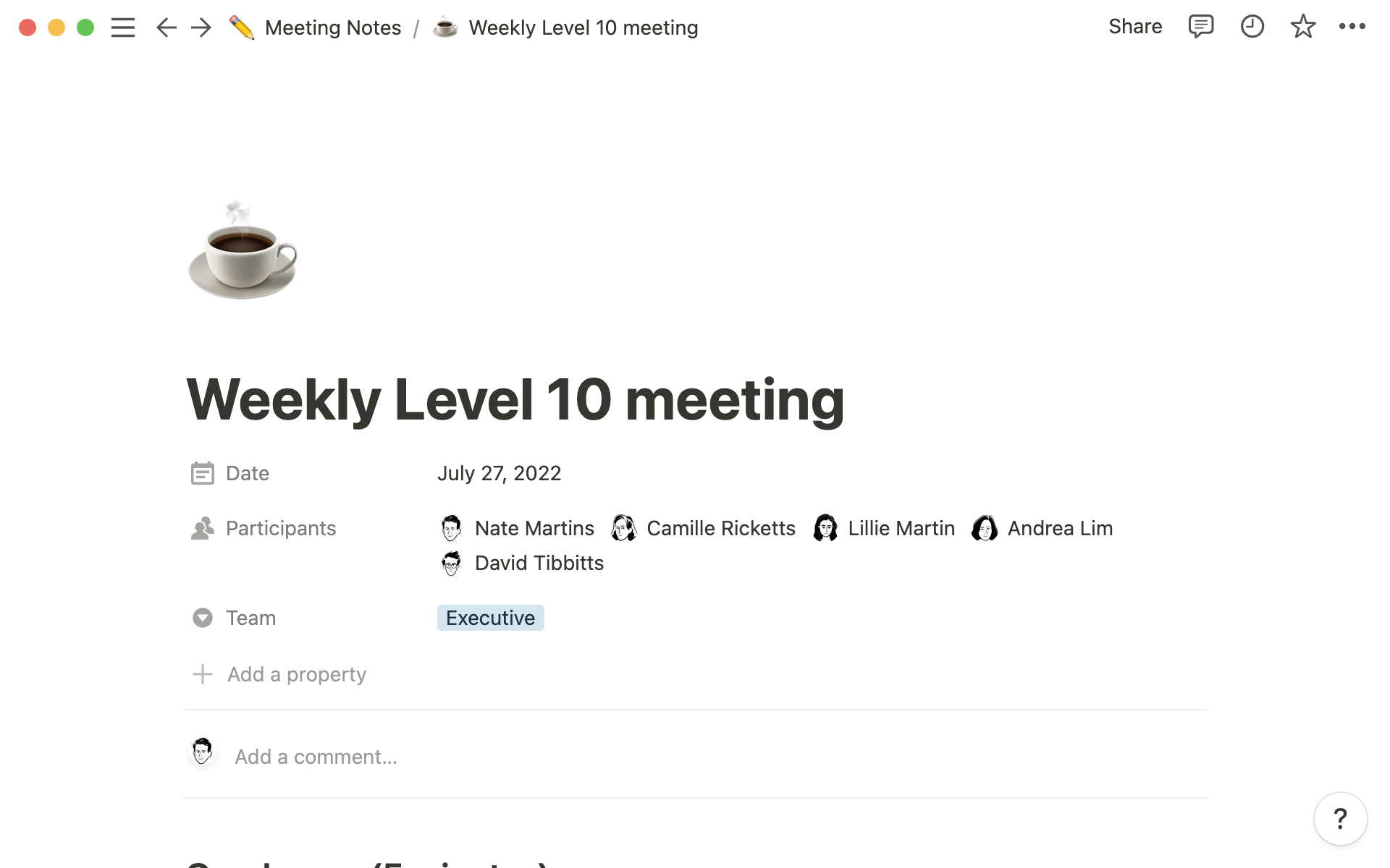 Level 10 meeting