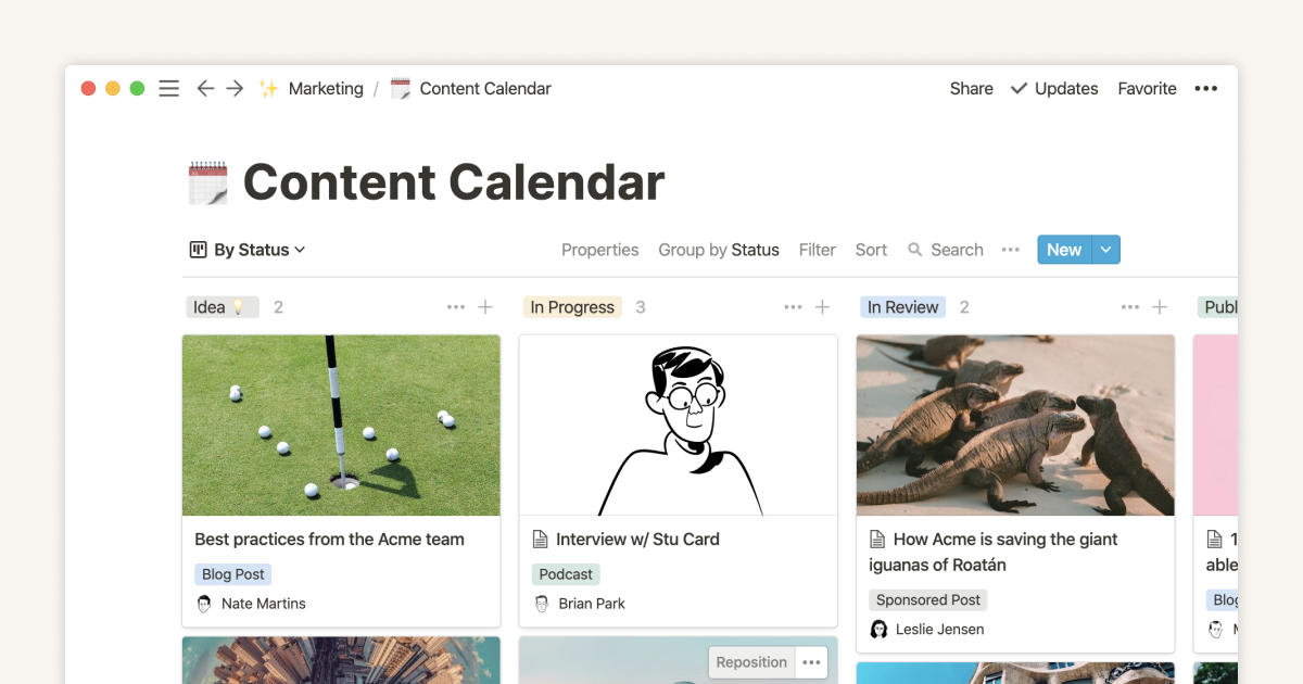 How to create a content calendar for your marketing team