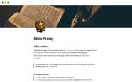 Bible Study Notion Template