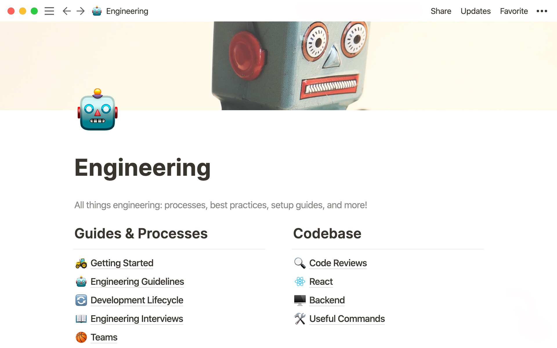 Everything your engineering team needs in one place.