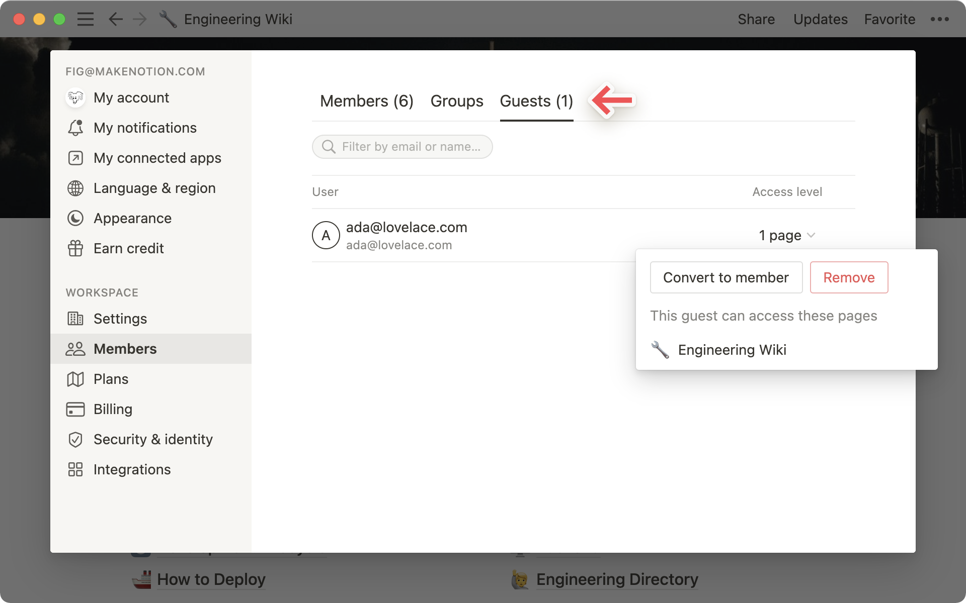 Guia para usar as configurações de compartilhamento e autorização do Notion  – Centro de ajuda do Notion