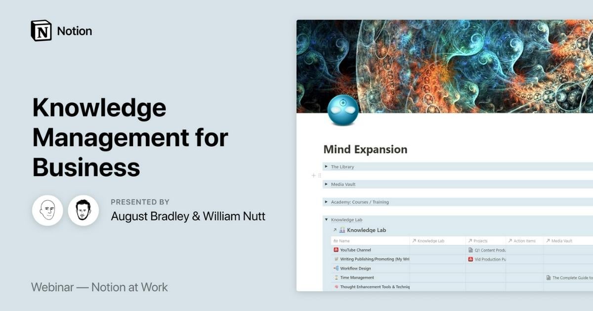 Notion at Work: Knowledge management for business