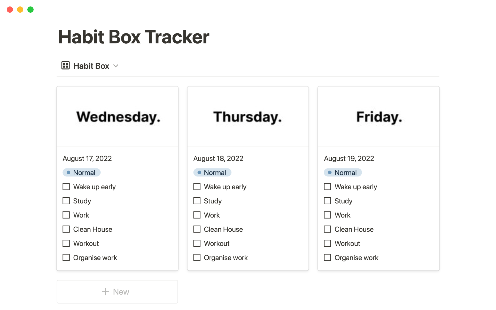 Track and visualize your consistency with Notion.