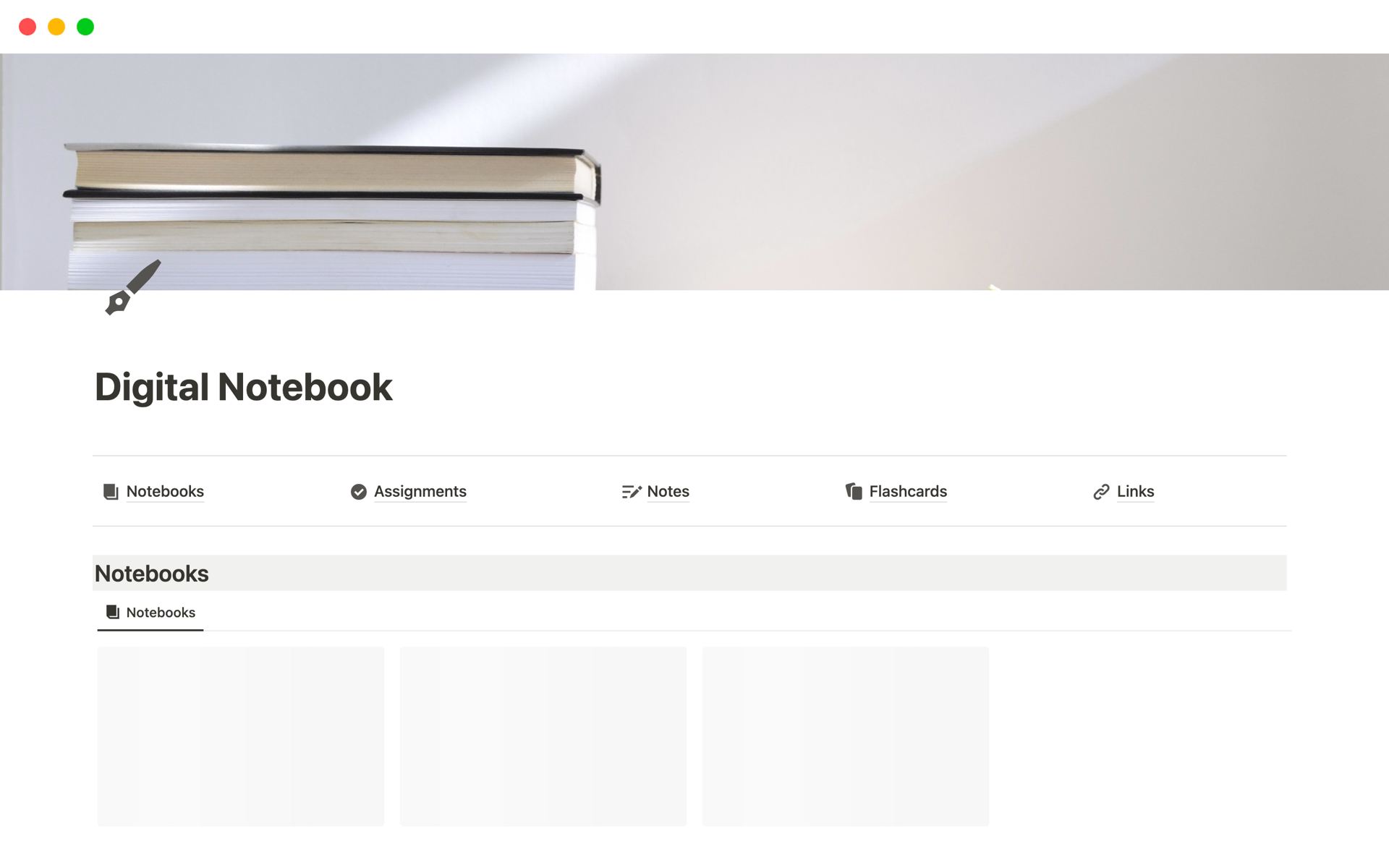 Digital Notebook | Notion Template