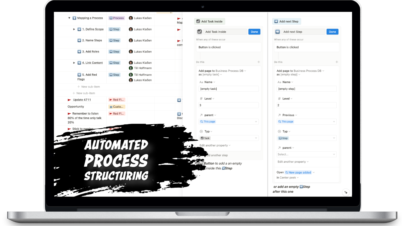  ❤️ Save your team time and nerves by creating a common understanding of your workflows

✅ Fastest way to improve business processes!
🗺️Process Map for fast growing Agency & Consulting Businesses 
🤯 Full Business Process Management Tool inside Notion 


