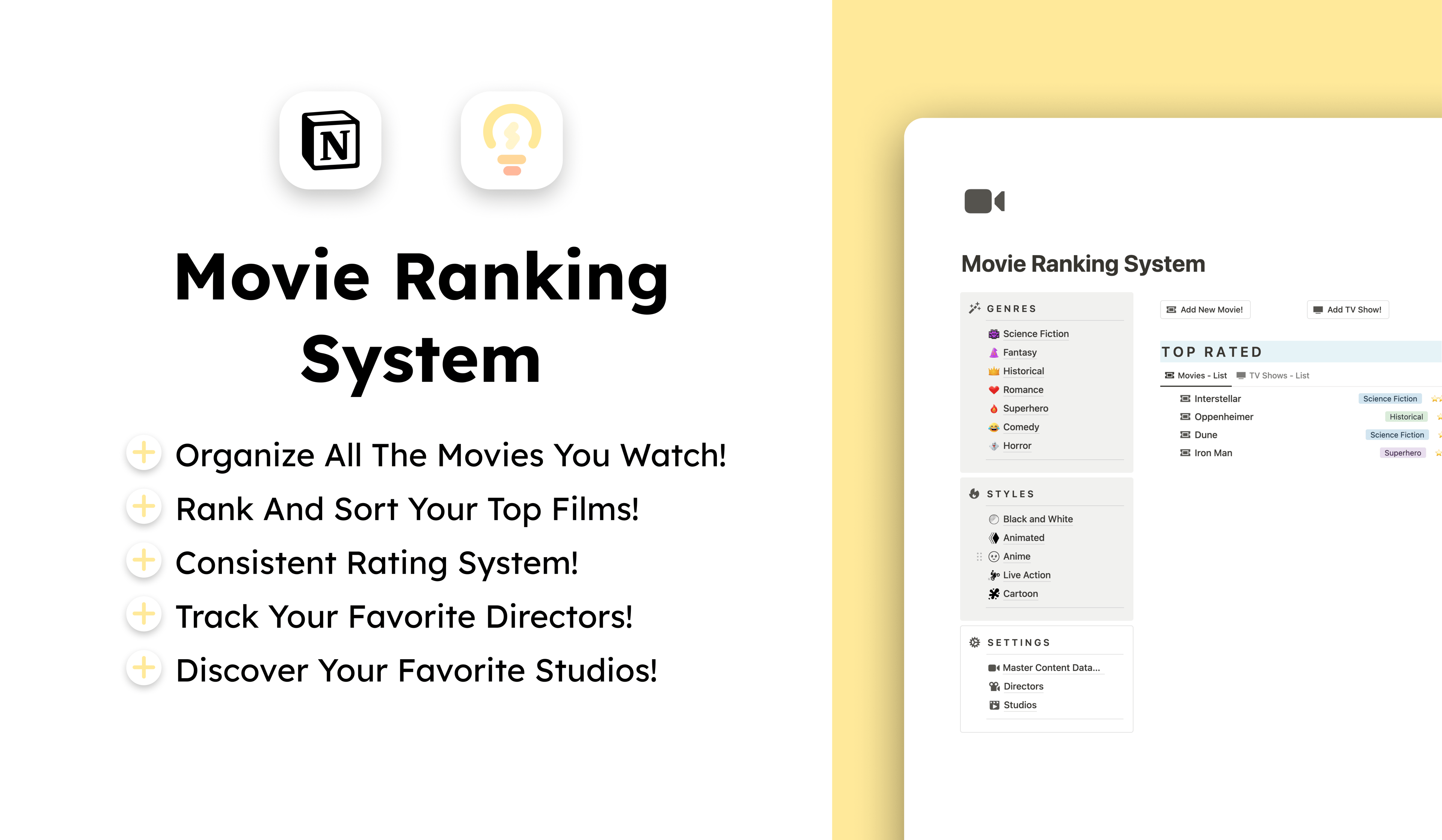 Rate and track your favorite movies! 🍿
