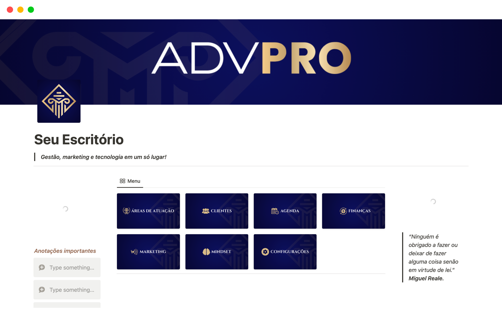A template preview for Adv365PRO