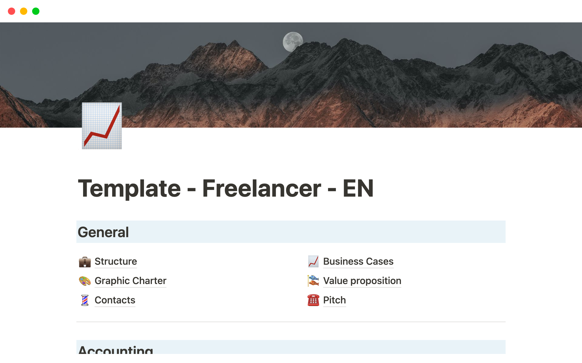 Notion workspace for freelancers | Notion Template