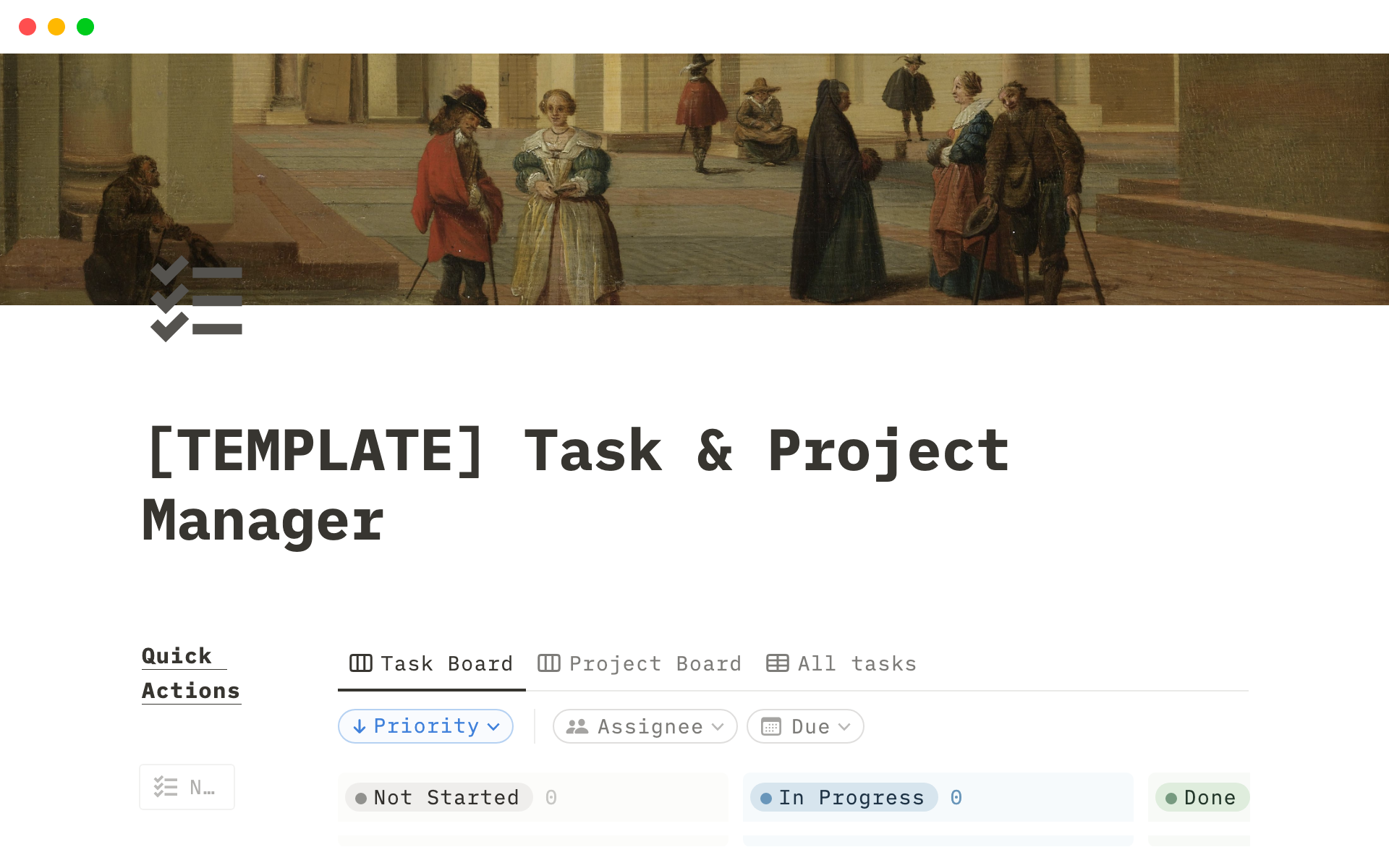 A Notion Template for Task Management
