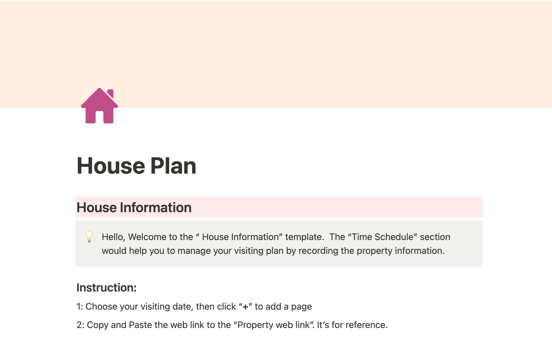Home Hunting Plan Template by Yvonne Home Plan | Notion Marketplace