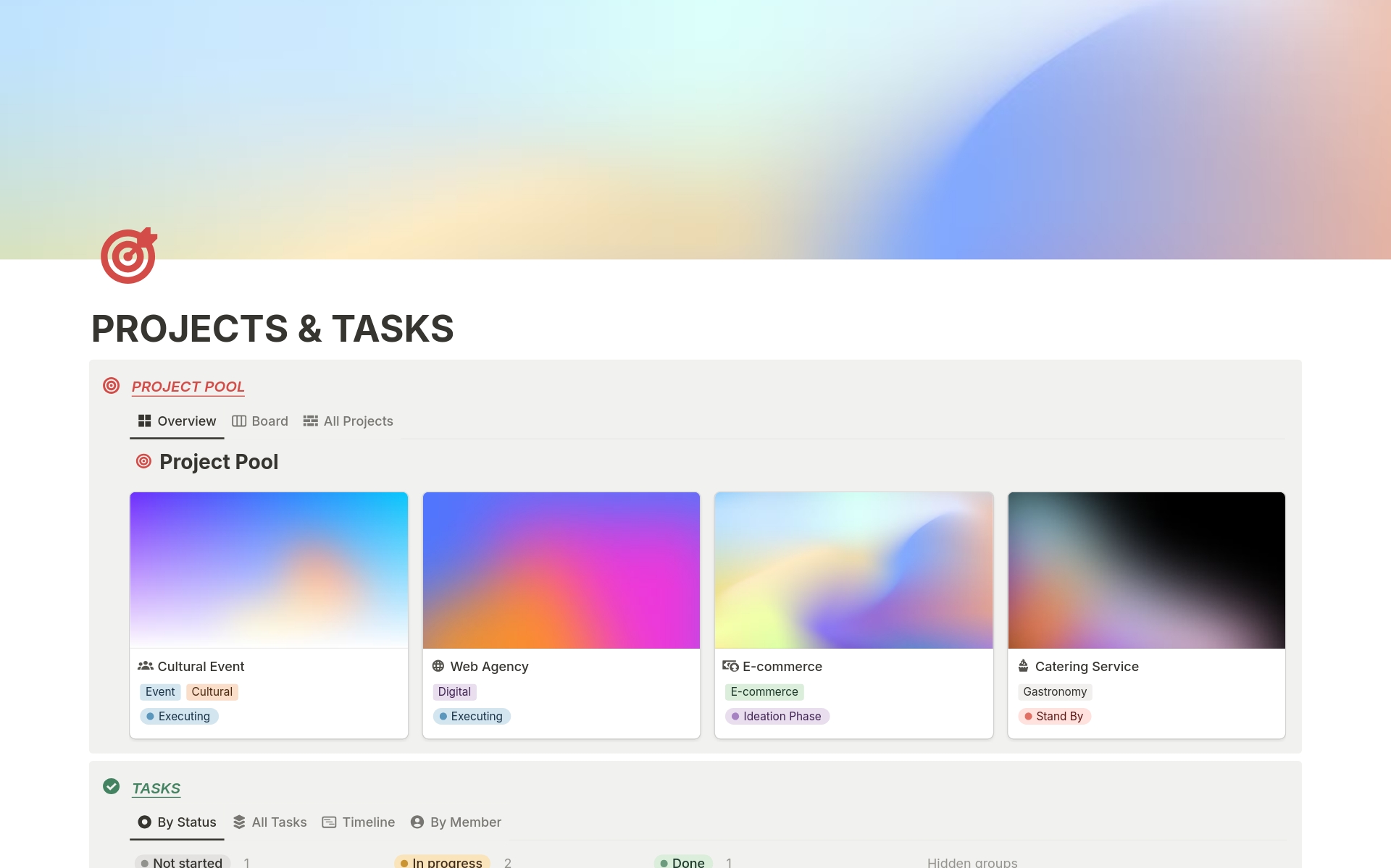 StartUp Project & Task Management by SPRK Notion Template